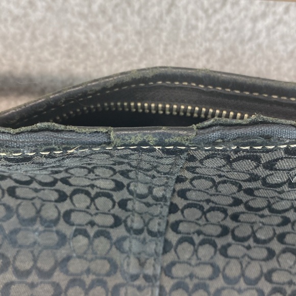 Vtg Coach Demi baguette fair condition monogram canvas Y2K mini bag logo 1460 - Picture 7 of 14